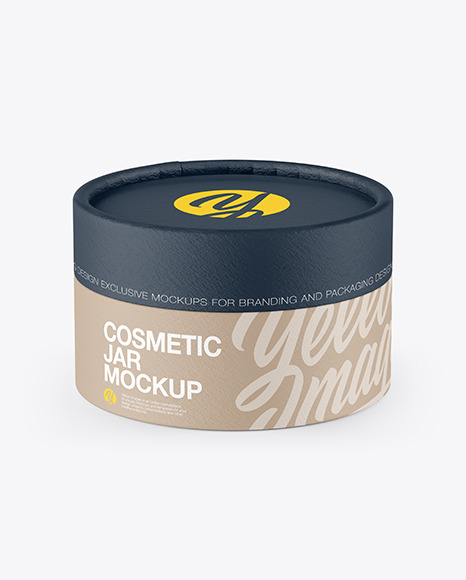 Paper Cosmetic Jar Mockup PSD #2