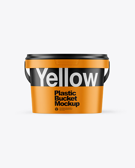 Matte Plastic Bucket Mockup