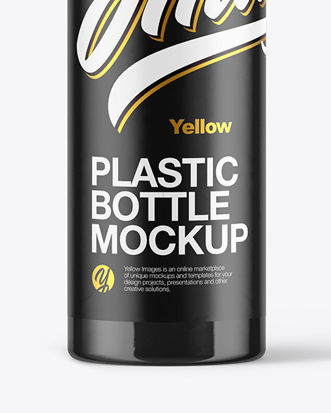 Glossy Cosmetic Bottle with Pump Mockup PSD #5