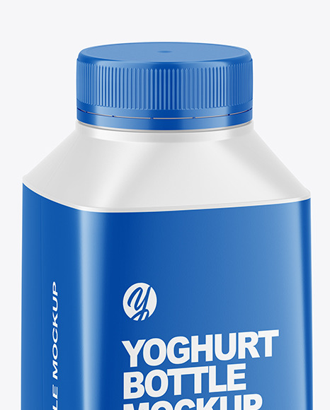 Yoghurt Bottle Mockup PSD #2