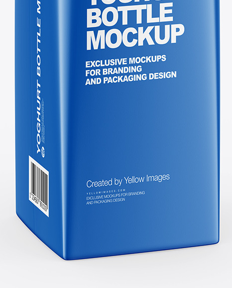 Yoghurt Bottle Mockup PSD #1