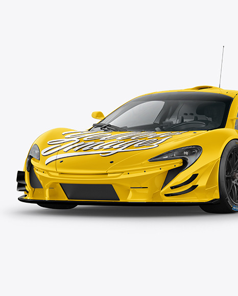 Sport Car Mockup - Half Side View