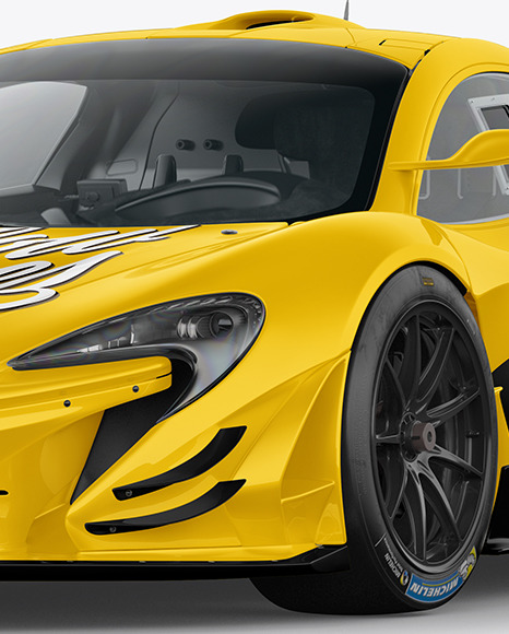 Sport Car Mockup   Half Side View PSD #6