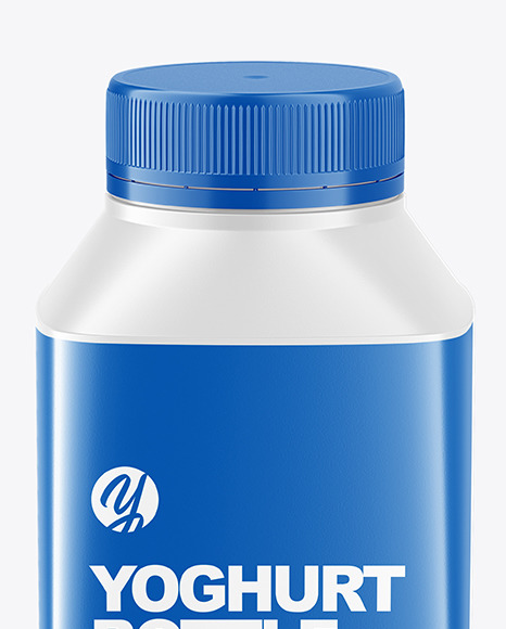 Yoghurt Bottle Mockup PSD #2
