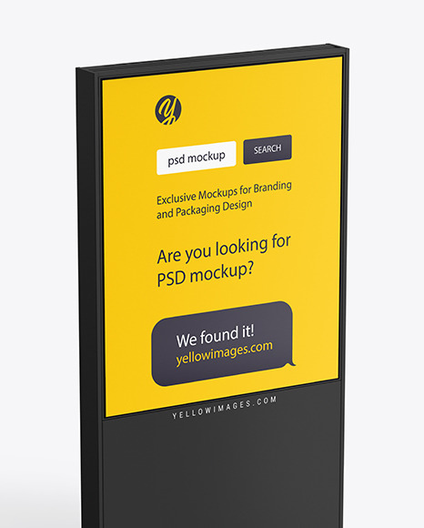 LED Display Stand Mockup PSD #2