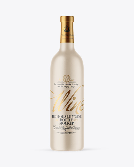 Ceramic Wine Bottle Mockup