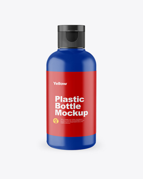 Matte Plastic Bottle Mockup