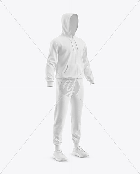 Men S Sport Suit Mockup Half Side View In Apparel Mockups On Yellow Images Object Mockups