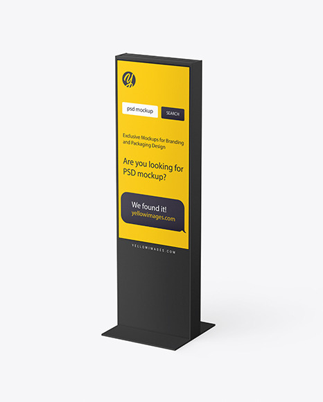 Download Stand Mockup In Outdoor Advertising Mockups On Yellow Images Object Mockups Yellowimages Mockups