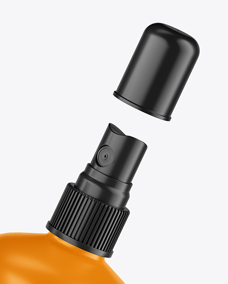 Download Two Matte Spray Bottles Mockup In Bottle Mockups On Yellow Images Object Mockups