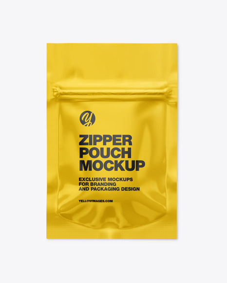 Glossy Pouch W  Zipper Mockup PSD #2