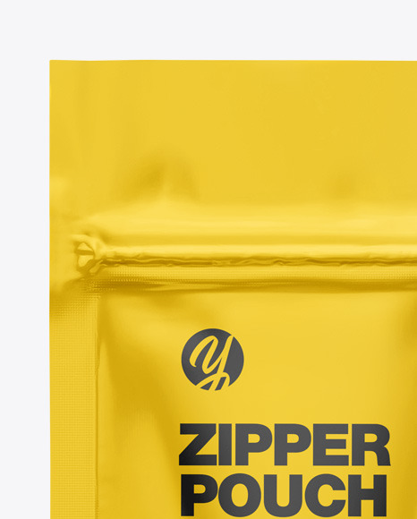 Glossy Pouch W  Zipper Mockup PSD #3