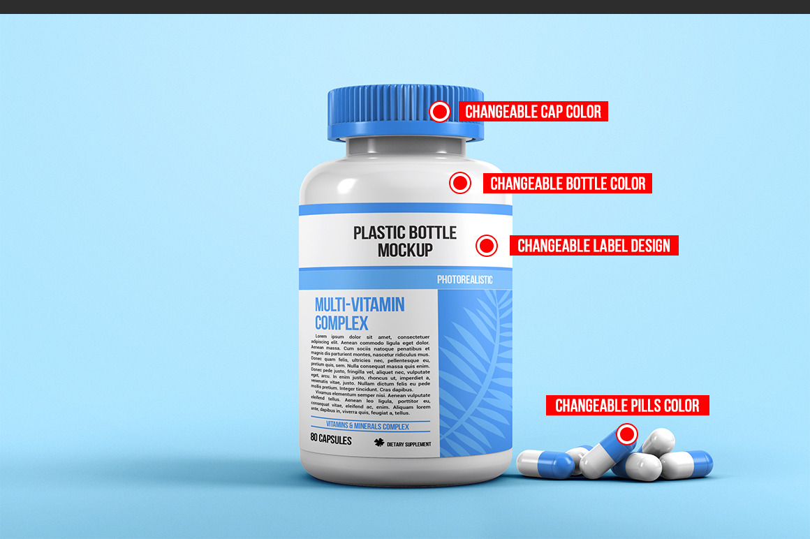 Download Plastic Pill Bottle Mockup In Packaging Mockups On Yellow Images Creative Store