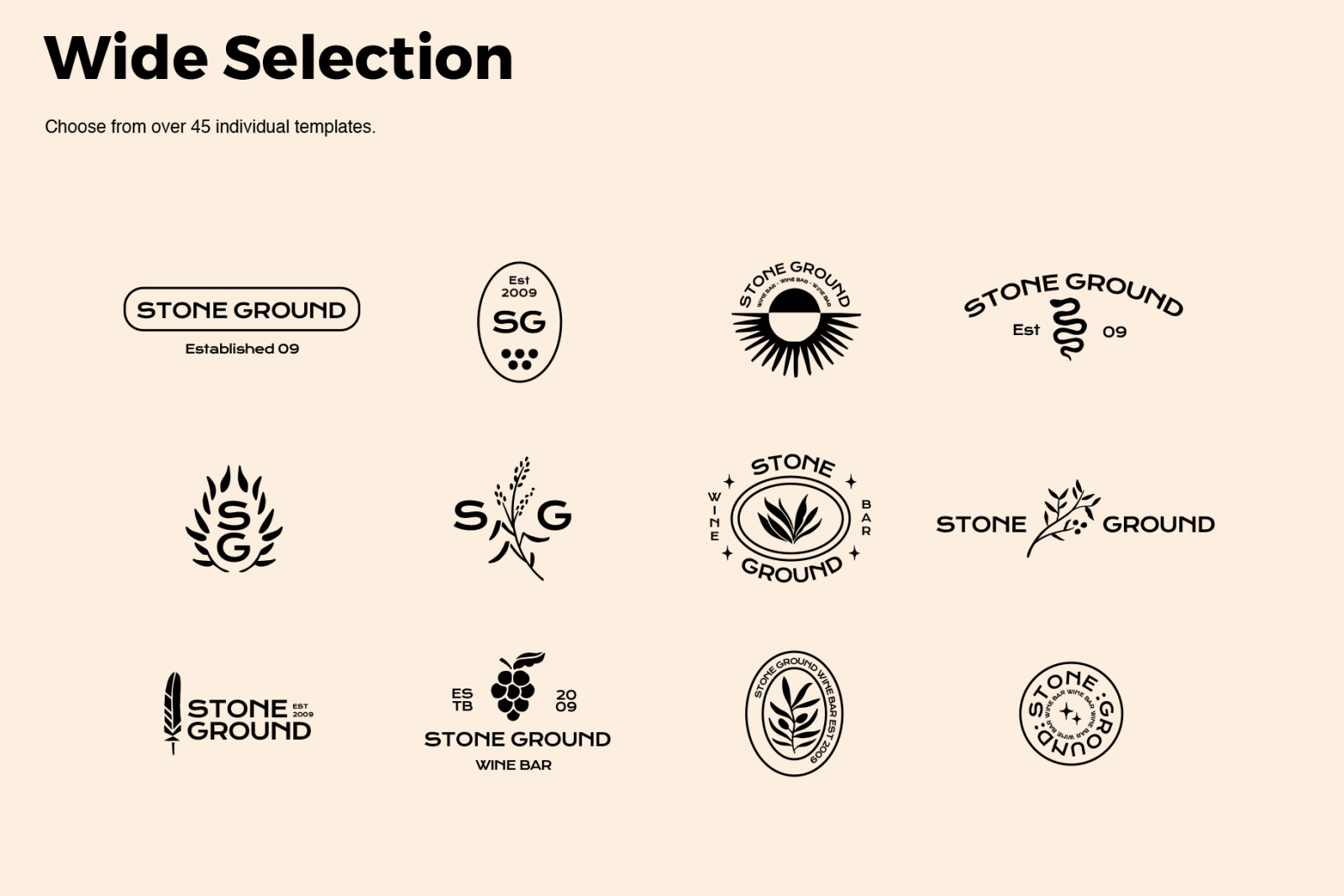 Hand Drawn Logo Templates