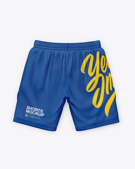 Cotton Shorts Mockup In Apparel Mockups On Yellow Images Object Mockups