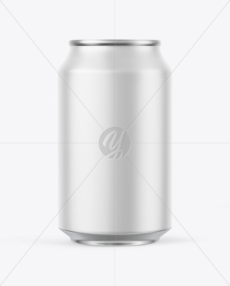 Matte Drink Can Mockup PSD #3
