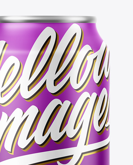 Matte Drink Can Mockup PSD #1