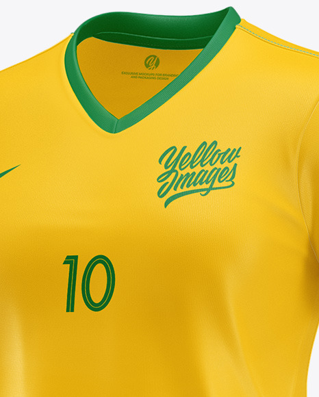 Download Women S Football Kit Mockup Half Side View In Apparel Mockups On Yellow Images Object Mockups