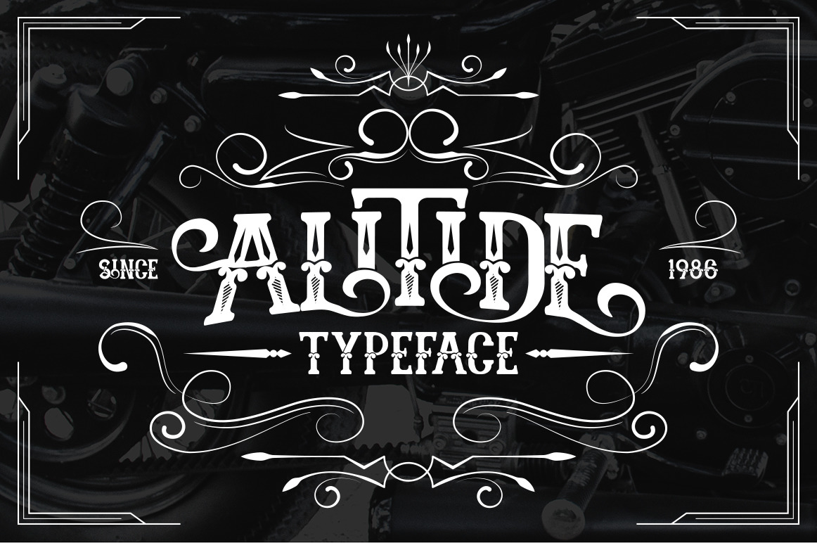 Alitide Typeface In Fonts On Yellow Images Creative Store