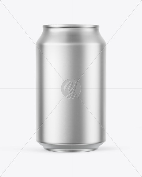 Matte Metallic Drink Can Mockup PSD #3