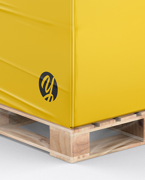 Pallet W  Paper Box Mockup PSD #5