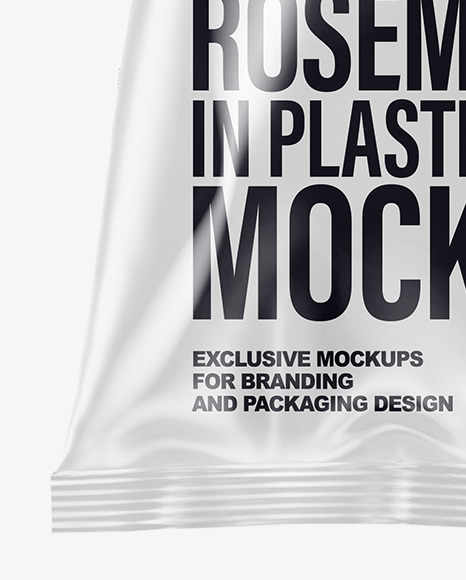 Download Plastic Bag With Organic Rosemary Mockup In Bag Sack Mockups On Yellow Images Object Mockups