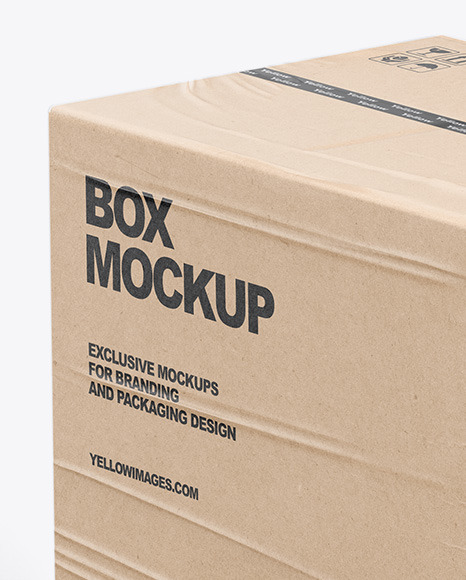 Pallet W  Kraft Box Mockup PSD #5