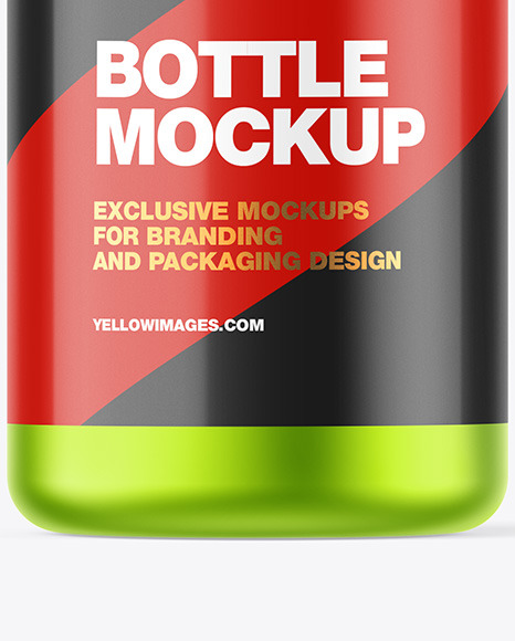 Matte Metallic Bottle Mockup PSD #6