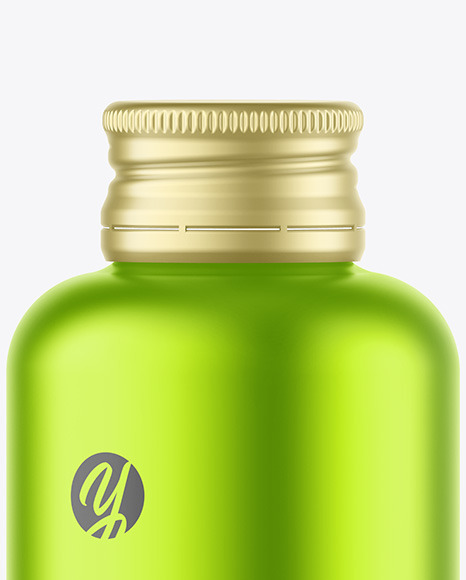 Matte Metallic Bottle Mockup PSD #7