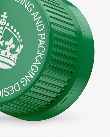 Glossy Bottle Cap Mockup PSD #1