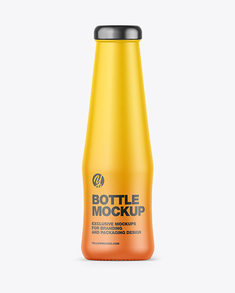 Matte Sauce Bottle Mockup PSD #2