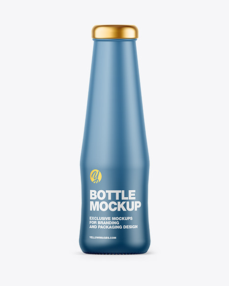 Matte Sauce Bottle Mockup PSD #1