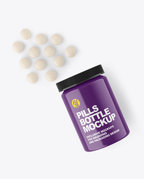 Pills Bottle Mockup