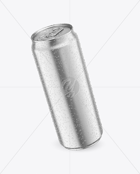 Get 500Ml Glossy Metallic Drink Can W/ Foil Lid File PSD