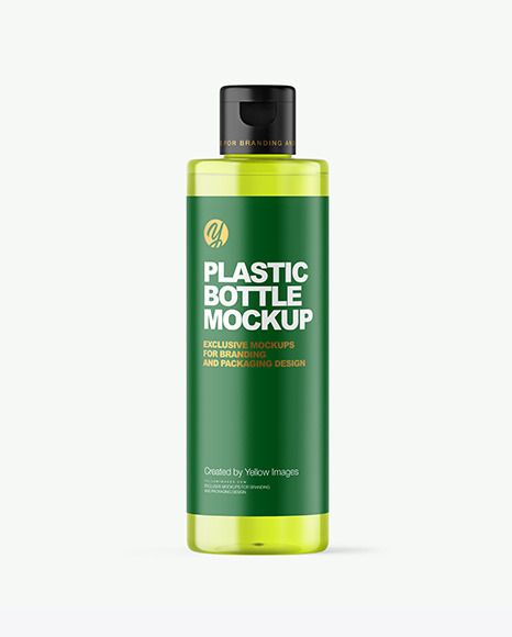 Color Plastic Cosmetic Bottle Mockup