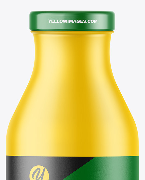 Matte Juice Bottle Mockup PSD #1