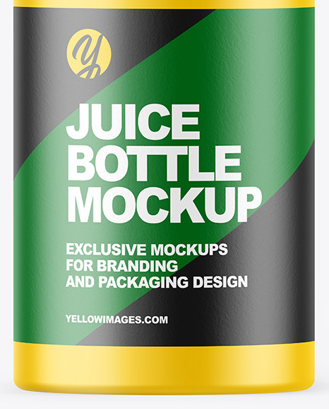 Matte Juice Bottle Mockup PSD #6