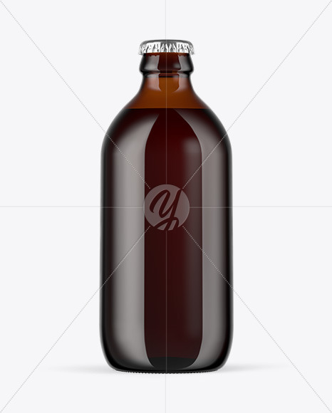 Download Matte Vintage Beer Bottle / Green Glass Dark Beer Bottle Mockup In Bottle Mockups On Yellow ...