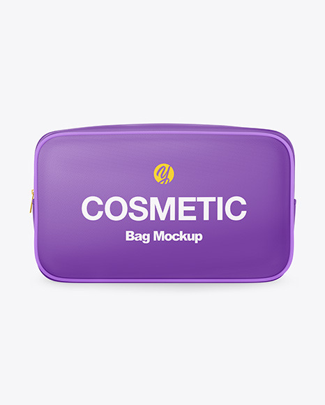 Download Cosmetic Bag Mockup Front View In Bag Sack Mockups On Yellow Images Object Mockups