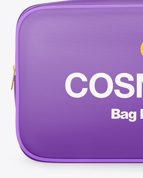 Download Cosmetic Bag Mockup Front View In Bag Sack Mockups On Yellow Images Object Mockups