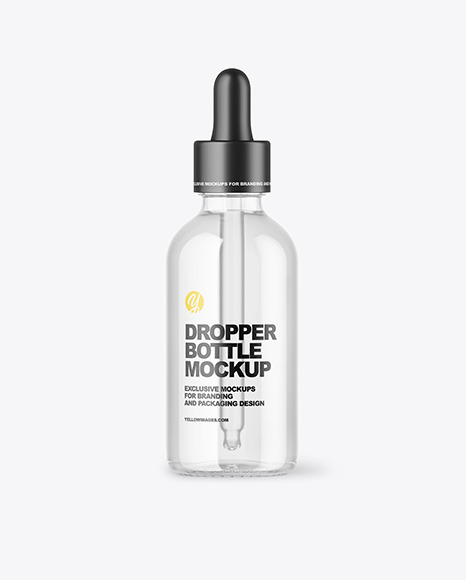 Glass Dropper Bottle Mockup PSD #2