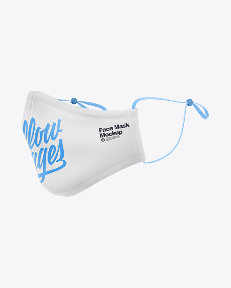 Download Face Mask with Strap Adjusters Mockup in Apparel Mockups ...