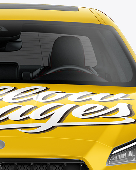 Luxury Sedan Mockup   Front View PSD #6