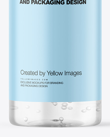 Clear Cosmetic Bottle Mockup PSD #1