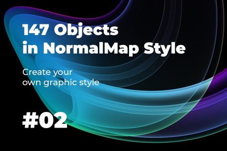 147 Objects in NormalMap Style #02