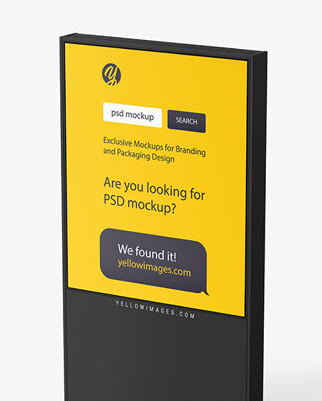 LED Display Stand Mockup PSD #2