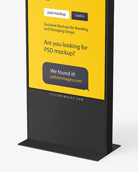 LED Display Stand Mockup PSD #1