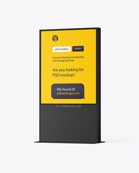 LED Display Stand Mockup