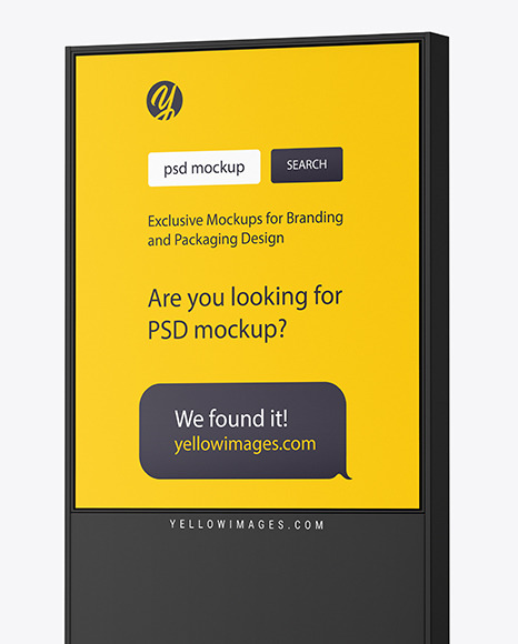 LED Display Stand Mockup PSD #2