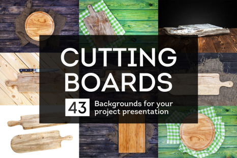 Cutting boards collection. Backgrounds for your project presentation
